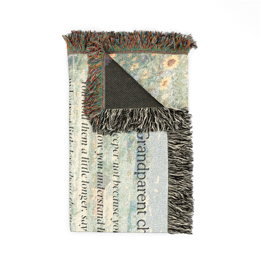 Being a Grandparent Changes You – Keepsake Woven Blanket