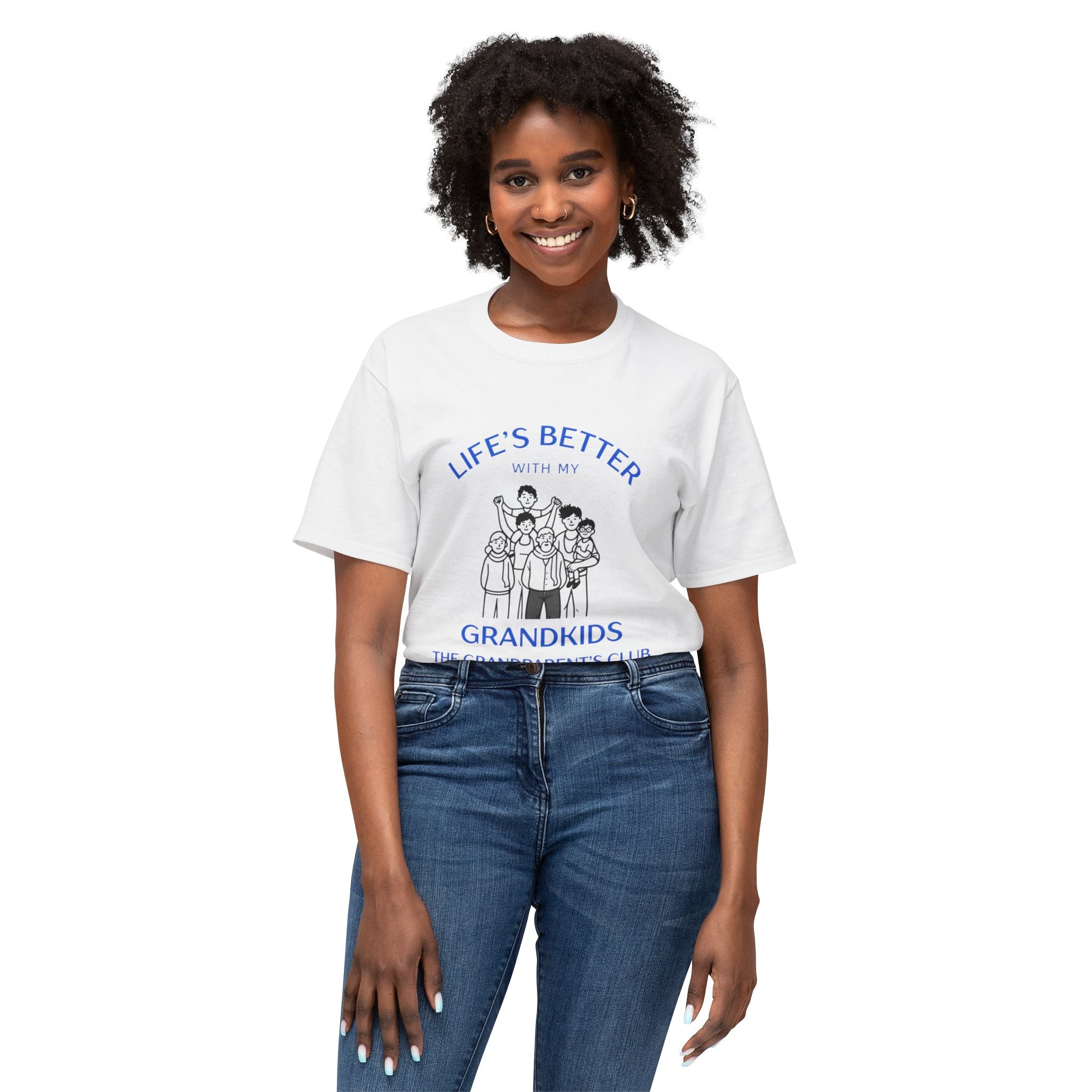 T-Shirt — "Life's Better With My Grandkids" Grandparents Club Tee