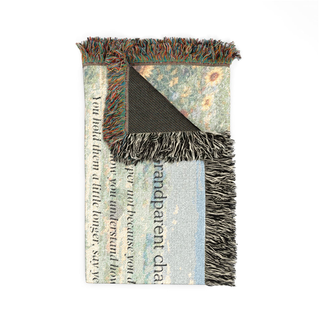 Being a Grandparent Changes You – Keepsake Woven Blanket